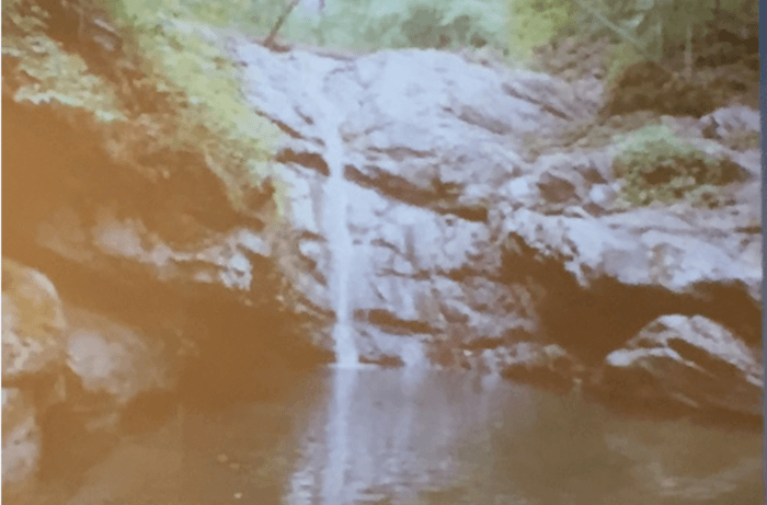A small waterfall